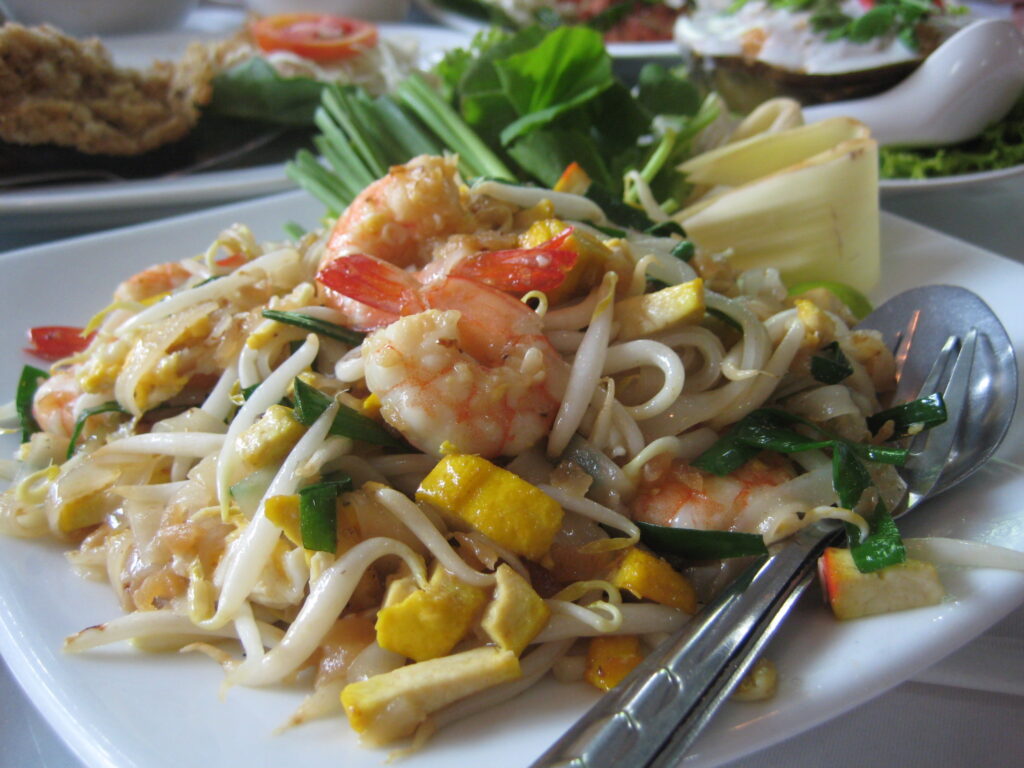 Pad thai served in Bangkok
